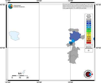 Mappa MCS - territori comuni