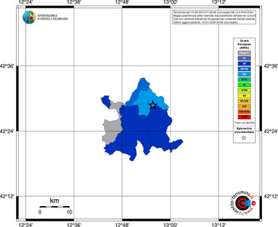 Mappa EMS - territori comuni