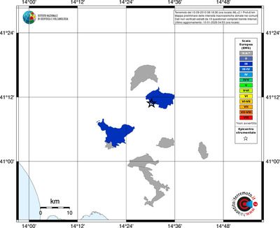 Mappa EMS - territori comuni