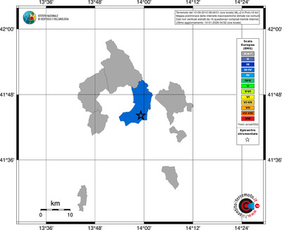 Mappa EMS - territori comuni