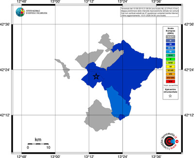 Mappa EMS - territori comuni