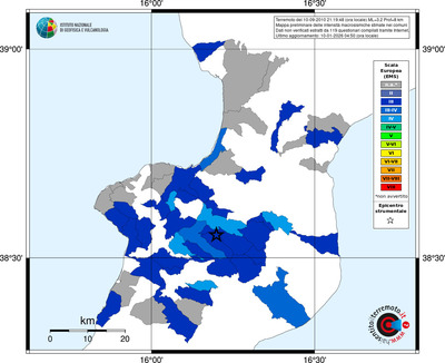 Mappa EMS - territori comuni