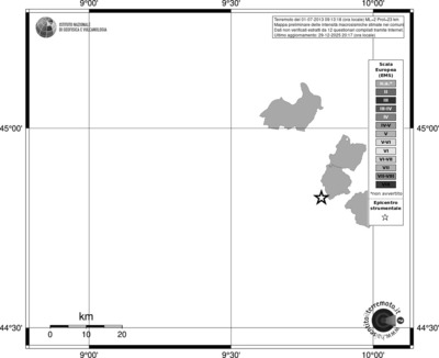 Mappa EMS - territori comuni