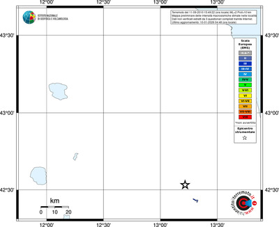 Mappa EMS - territori località