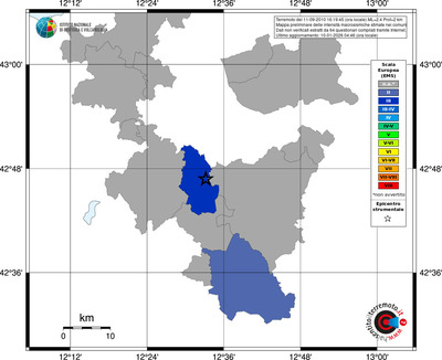 Mappa EMS - territori comuni