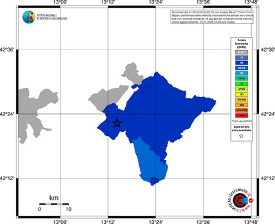 Mappa EMS - territori comuni