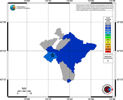 Mappa EMS - territori comuni