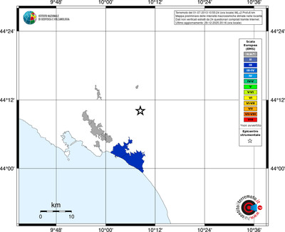 Mappa EMS - territori località