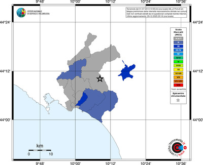 Mappa MCS - territori comuni