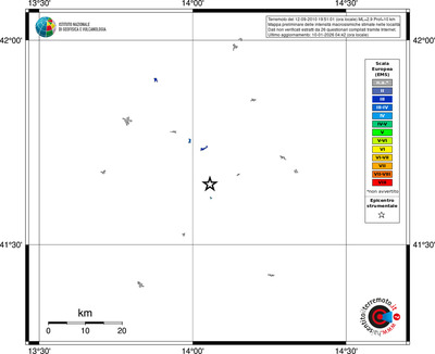 Mappa EMS - territori località