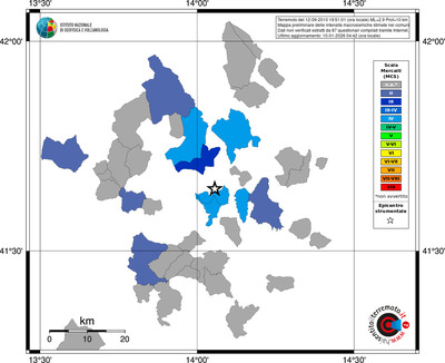 Mappa MCS - territori comuni
