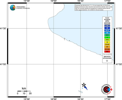 Mappa EMS - territori località