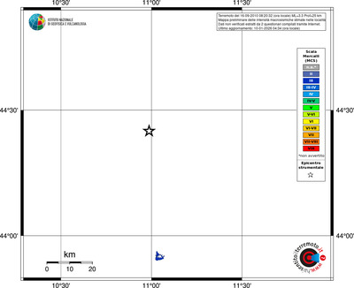 Mappa MCS - territori località