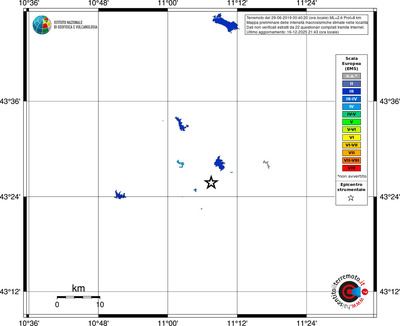 Mappa EMS - territori località