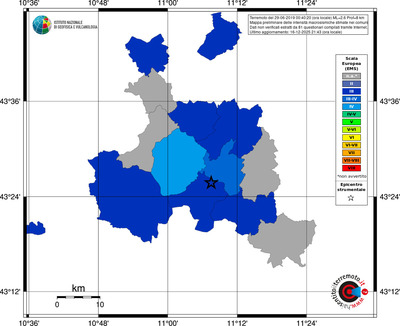 Mappa EMS - territori comuni