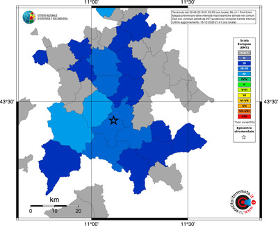 Mappa EMS - territori comuni