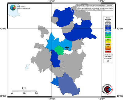 Mappa EMS - territori comuni