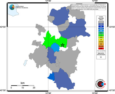 Mappa MCS - territori comuni