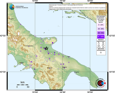 Mappa comuni con almeno 3 questionari