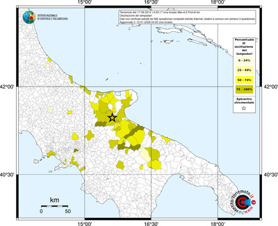 Mappa territorio comunale con almeno 3 questionari