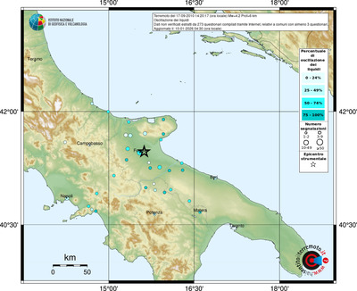 Mappa comuni con almeno 3 questionari