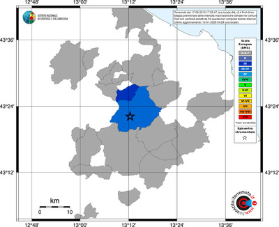 Mappa EMS - territori comuni