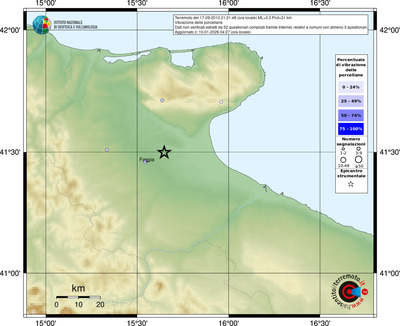 Mappa comuni con almeno 3 questionari