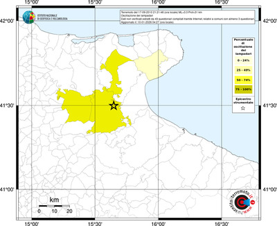 Mappa territorio comunale con almeno 3 questionari
