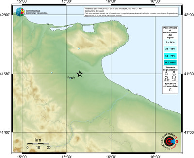 Mappa comuni con almeno 3 questionari