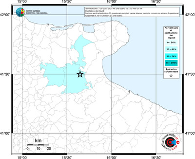 Mappa territorio comunale con almeno 3 questionari