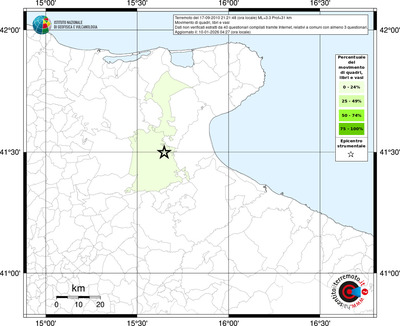 Mappa territorio comunale con almeno 3 questionari