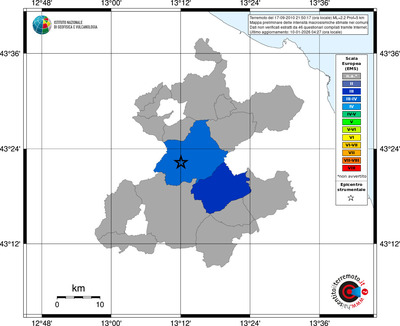 Mappa EMS - territori comuni