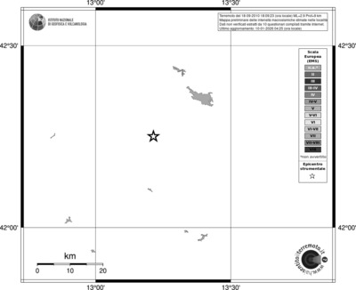 Mappa EMS - territori località