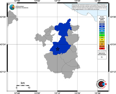 Mappa EMS - territori comuni