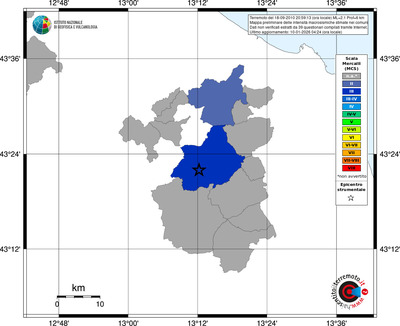 Mappa MCS - territori comuni