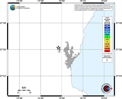 Mappa EMS - territori località