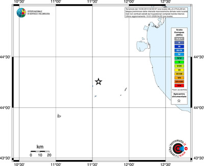 Mappa EMS - territori località