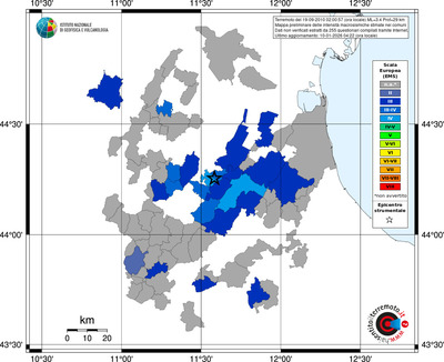 Mappa EMS - territori comuni
