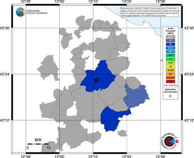 Mappa EMS - territori comuni