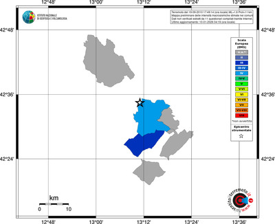 Mappa EMS - territori comuni