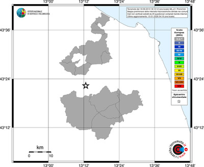 Mappa EMS - territori comuni