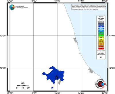 Mappa EMS - territori comuni