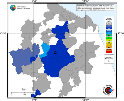 Mappa EMS - territori comuni