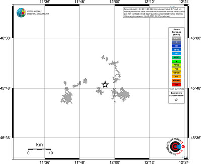 Mappa EMS - territori località