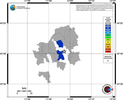 Mappa EMS - territori comuni