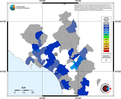 Mappa MCS - territori comuni
