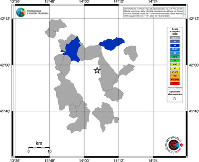 Mappa EMS - territori comuni