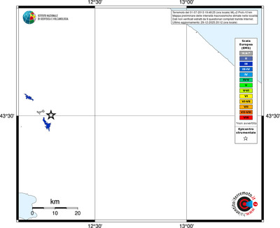 Mappa EMS - territori località