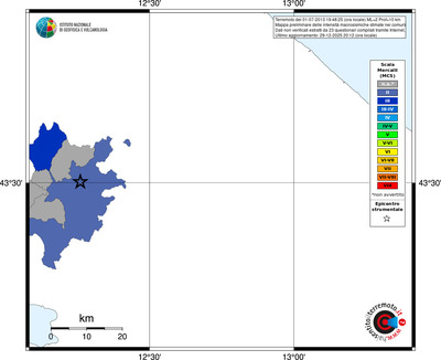 Mappa MCS - territori comuni