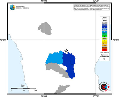 Mappa EMS - territori comuni